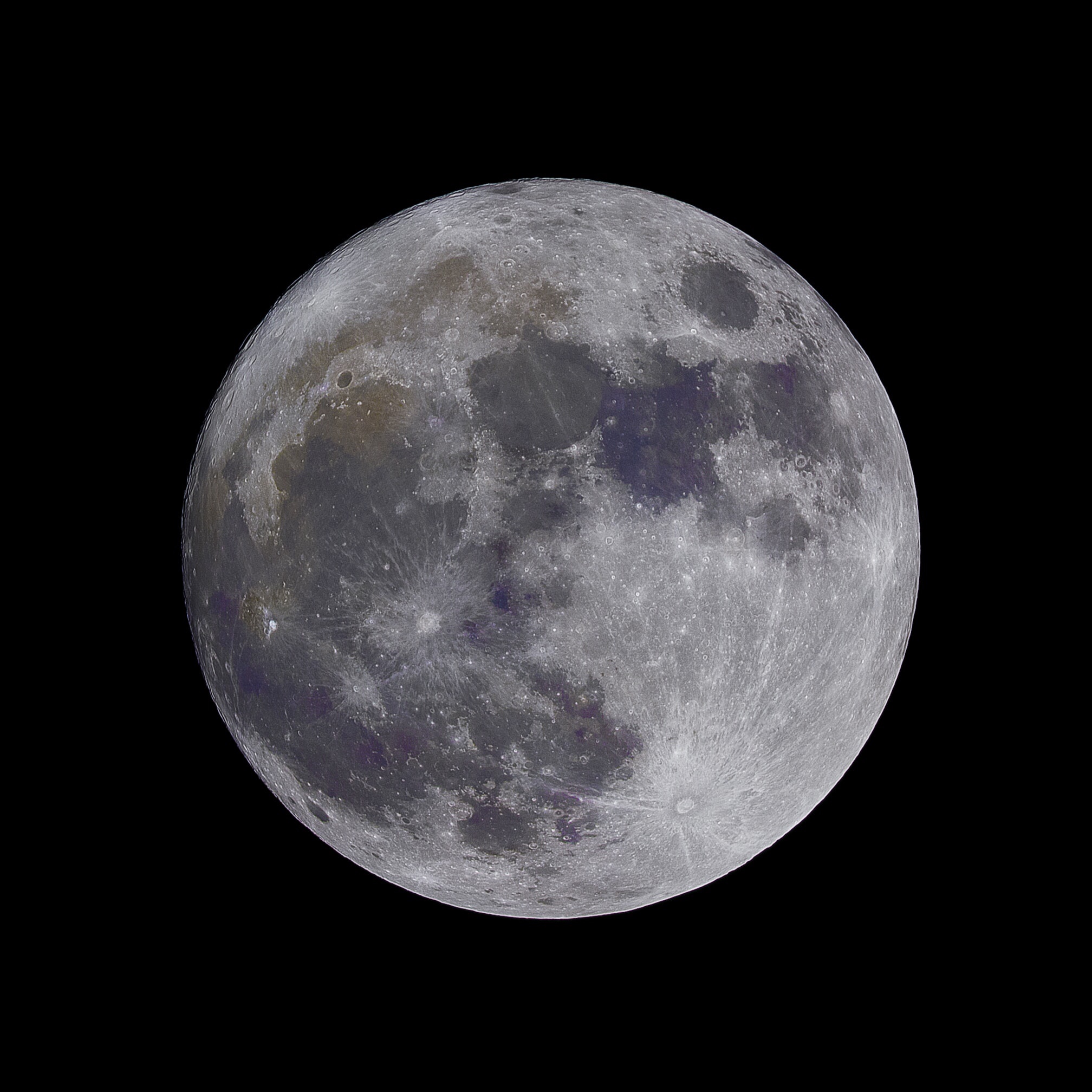 The moon closeup